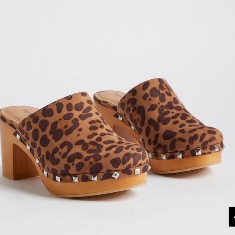 Torrid leopard platform wooden mule - Picture 4 of 9